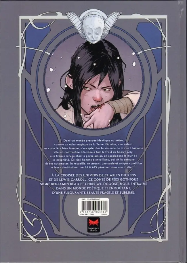 Verso de l'album Porcelaine Tome 1