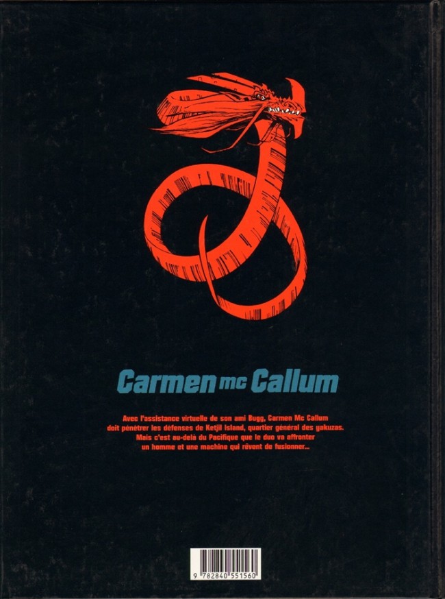 Verso de l'album Carmen Mc Callum Tome 3 Intrusions