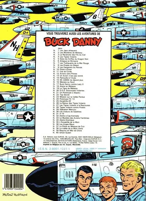 Verso de l'album Buck Danny Tome 31 X-15