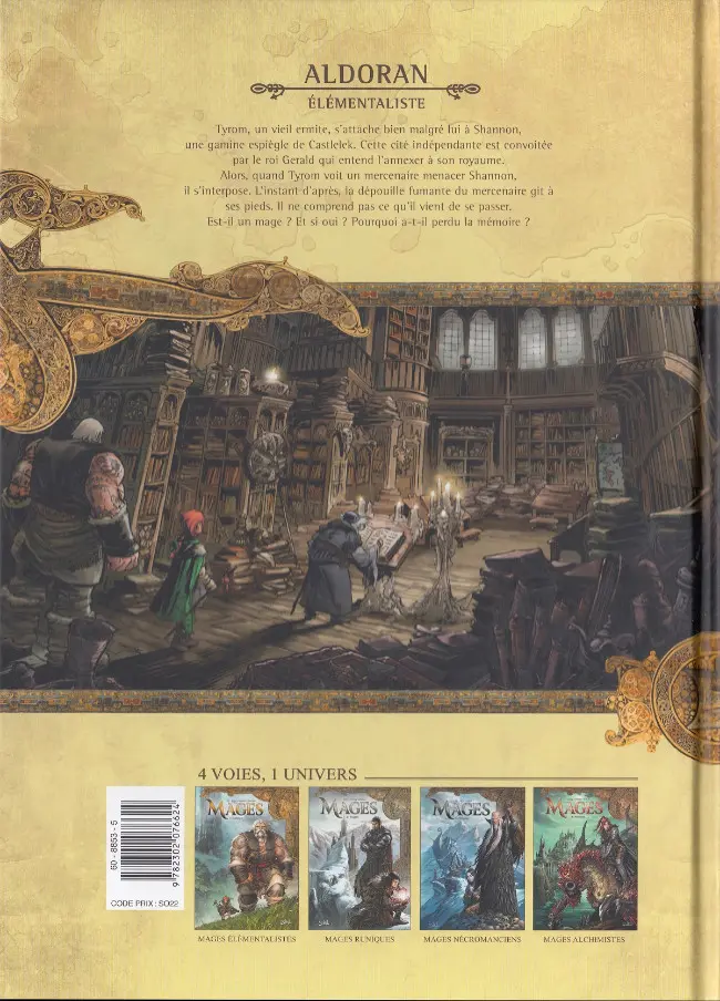 Verso de l'album Mages Tome 1 Aldoran