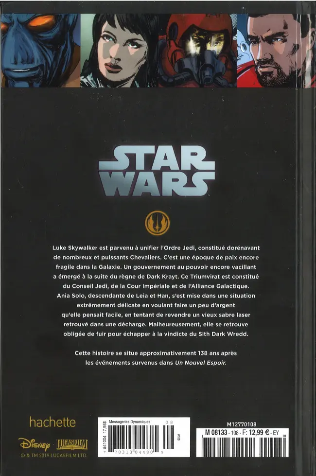 Verso de l'album Star Wars - Légendes - La Collection Tome 108 Star Wars Legacy Saison II - II. La Voie de la Liberté