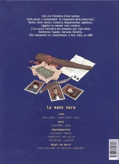 Verso de l'album Ce qui est à nous Tome 1 La mano nera