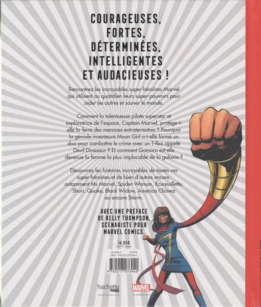 Verso de l'album Héroïnes: quand les femmes sauvent le monde
