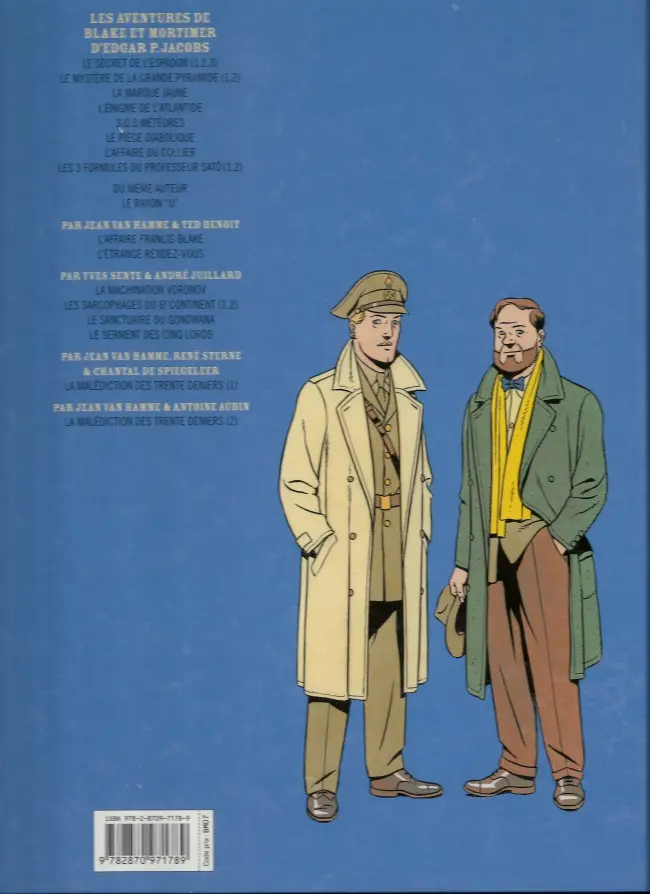 Verso de l'album Blake et Mortimer Tome 14 La Machination Voronov