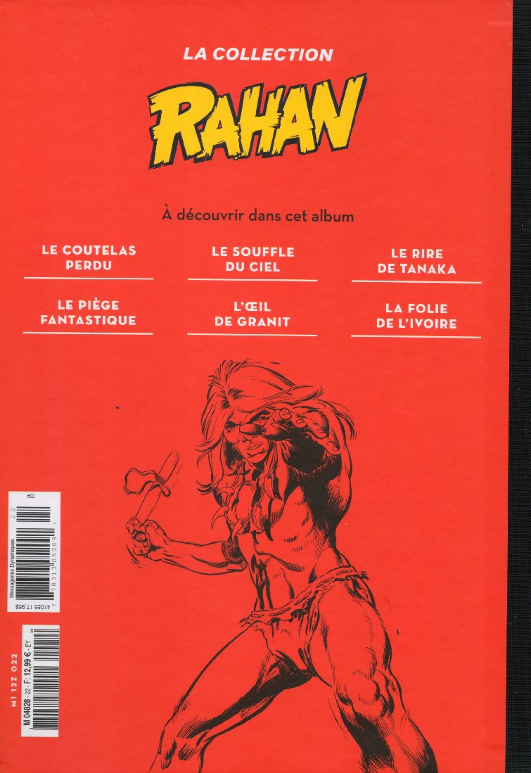 Verso de l'album Rahan (La Collection - Hachette) Tome 22
