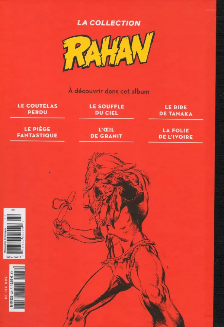 Verso de l'album Rahan La Collection (Hachette) Tome 22