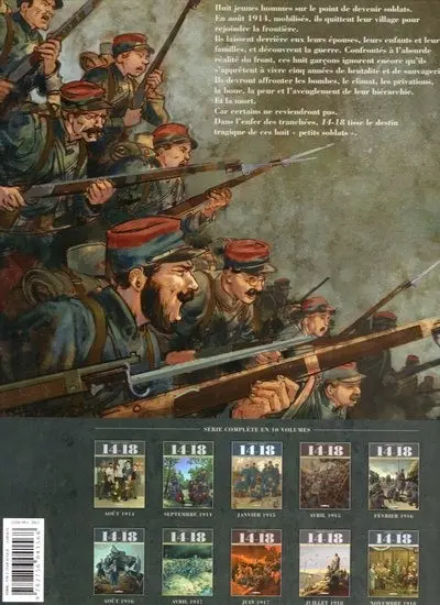 Verso de l'album 14-18 Tome 4 La tranchée perdue