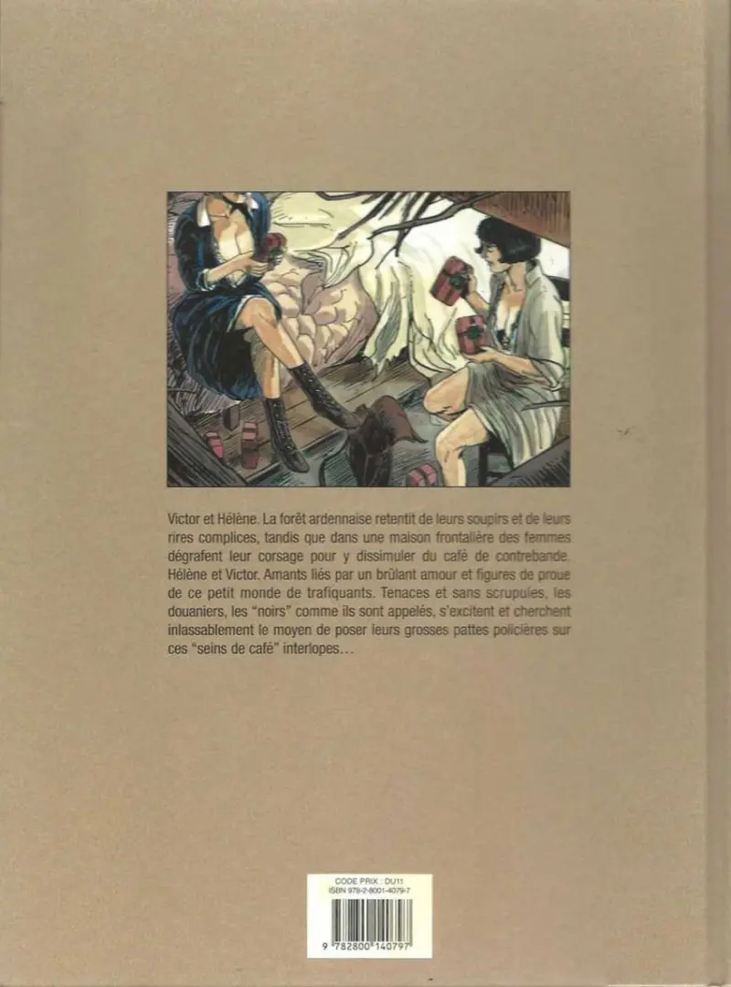 Verso de l'album La Mémoire des arbres Les seins de café - Édition Intégrale