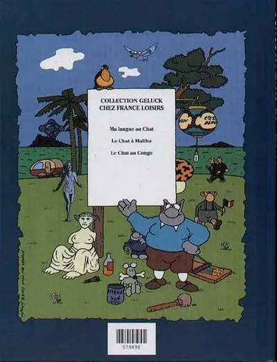 Verso de l'album Le Chat Tome 5 Le Chat au Congo
