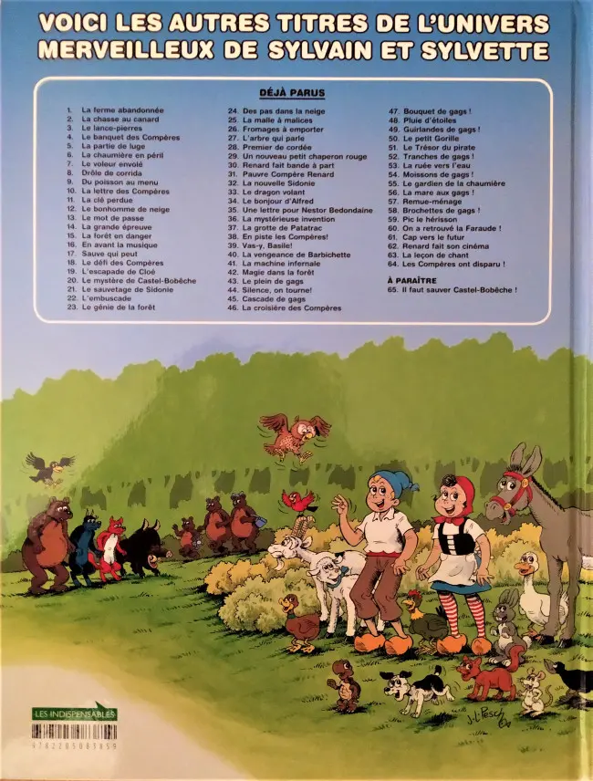 Verso de l'album Sylvain et Sylvette Tome 17 Sauve qui peut
