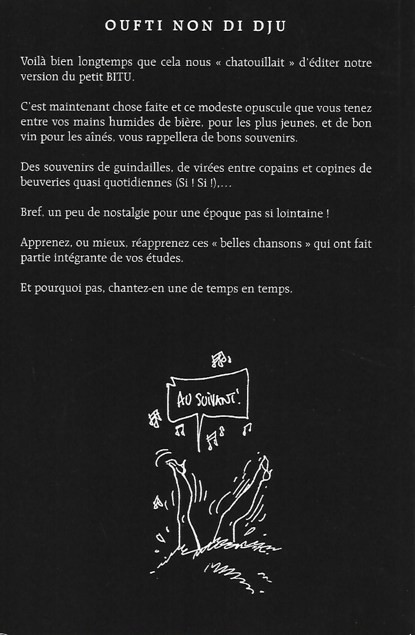 Verso de l'album Les Introuvables de F. Walthéry Tome 1 Petit Bitu