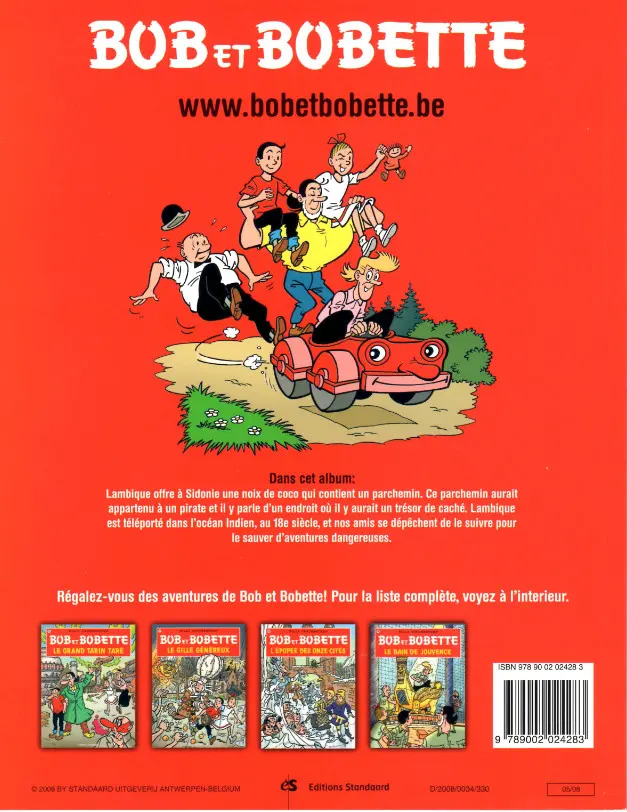 Verso de l'album Bob et Bobette Tome 217 Le coco comique