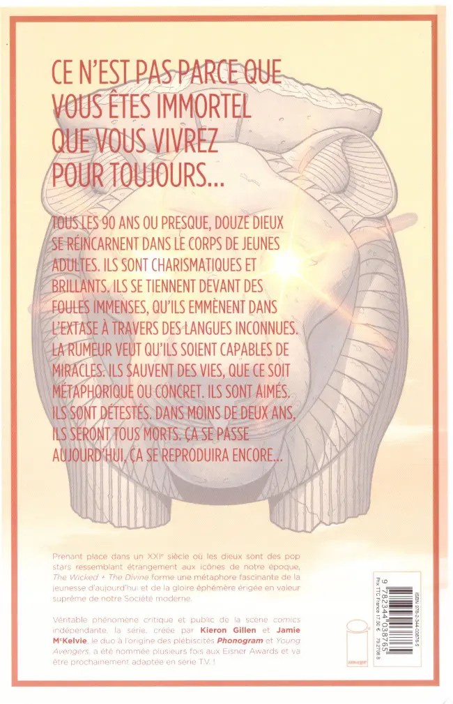 Verso de l'album The Wicked + The Divine Tome 6 Phase impériale 2/2