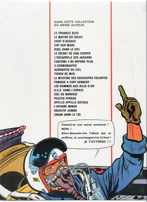 Verso de l'album Les aventures de Dan Cooper Tome 13 Le mystère des soucoupes volantes