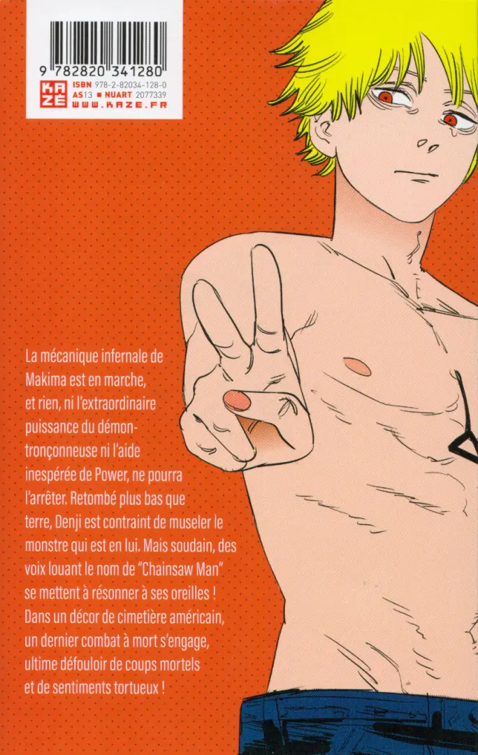 Verso de l'album Chainsaw Man 11