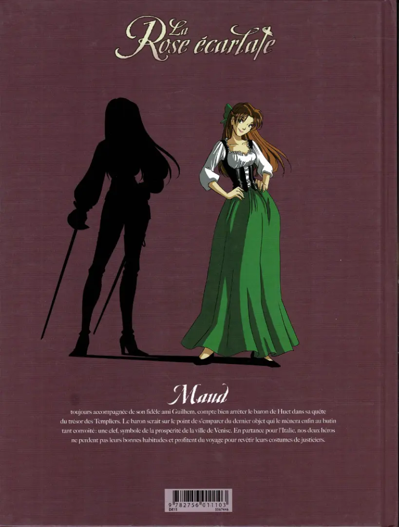 Verso de l'album La Rose écarlate Tome 4 J'irai voir venise