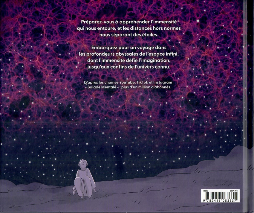 Verso de l'album Voyage dans l'infiniment grand