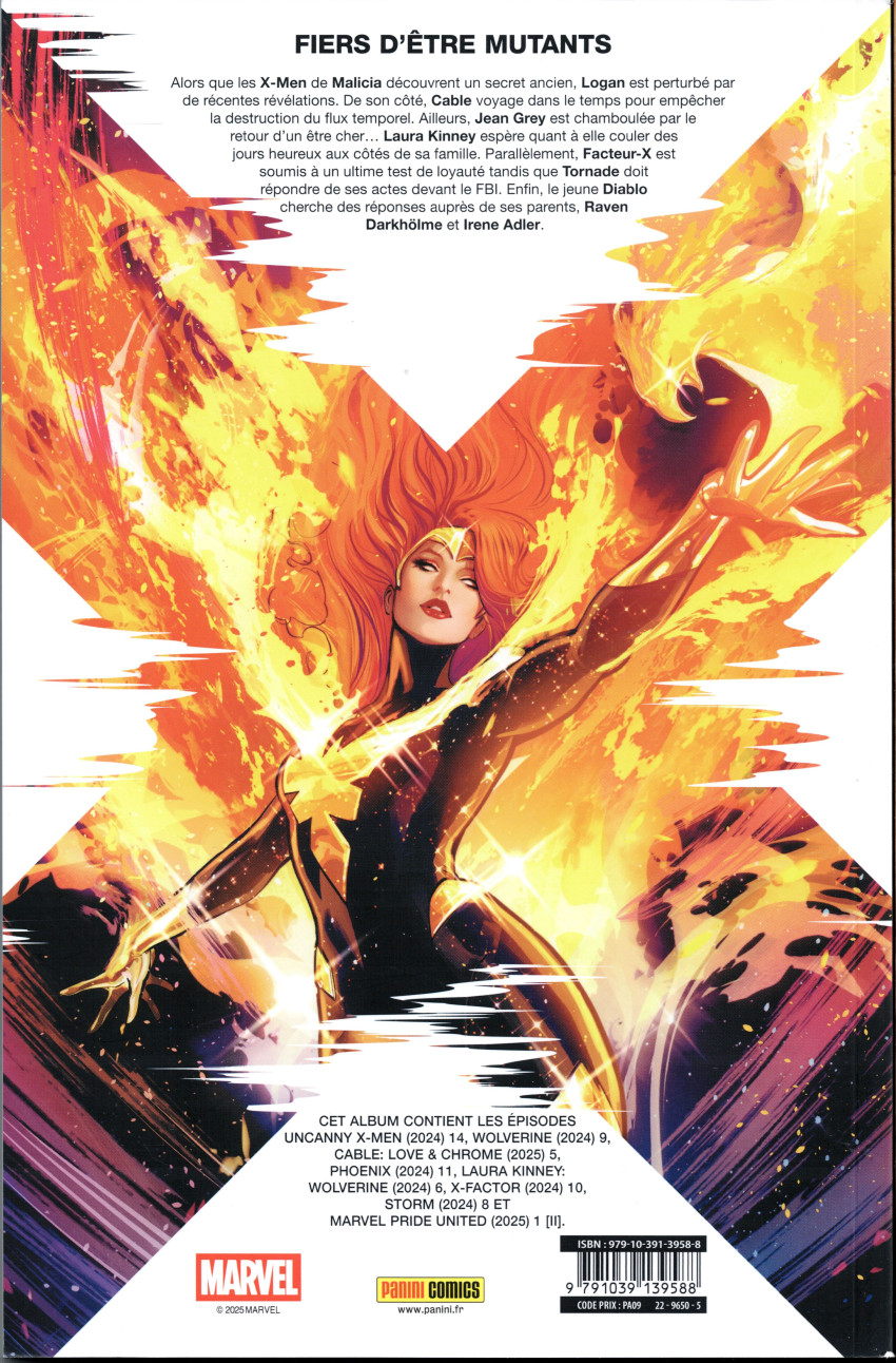 Verso de l'album X-Men 22