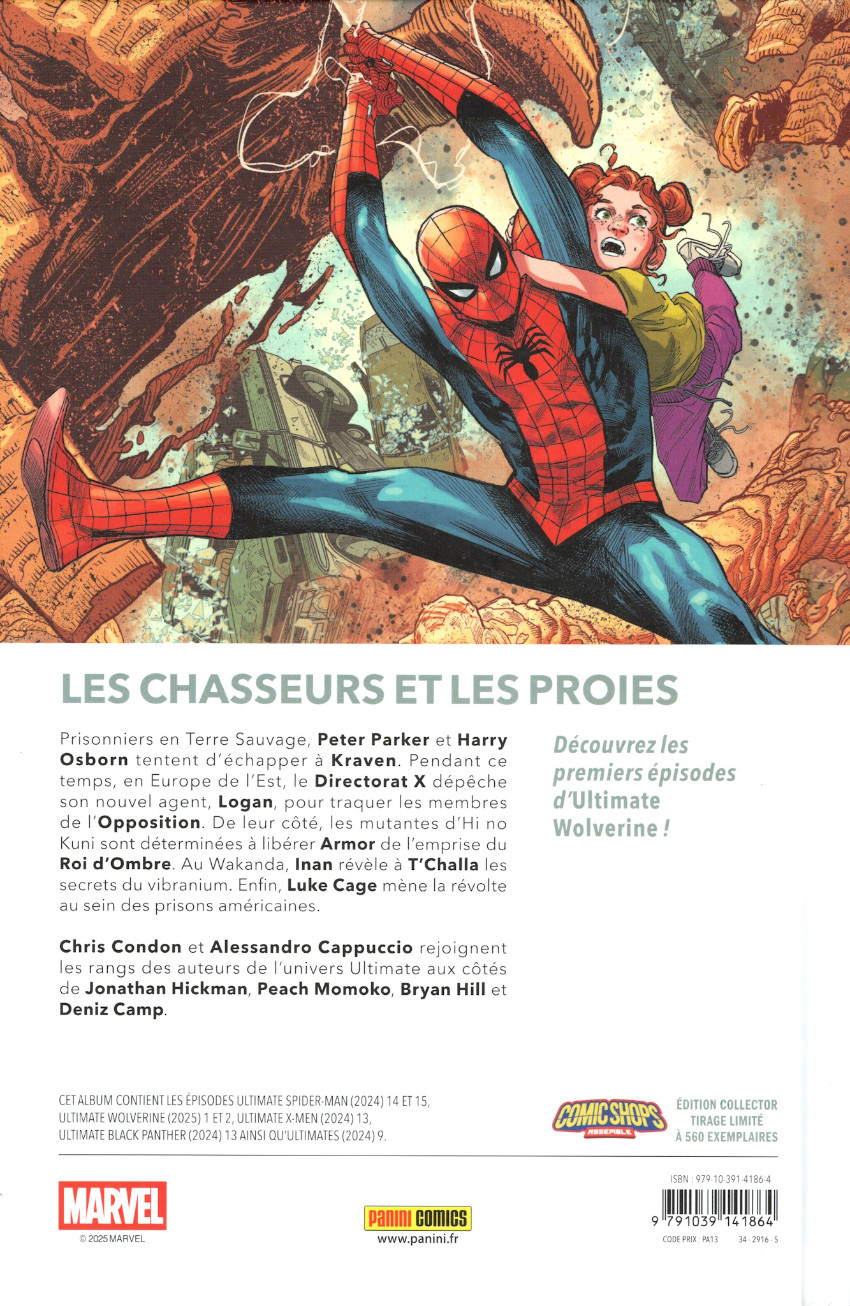 Verso de l'album Ultimate Universe 08