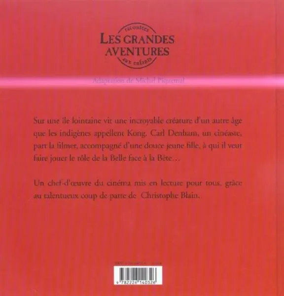 Verso de l'album King Kong