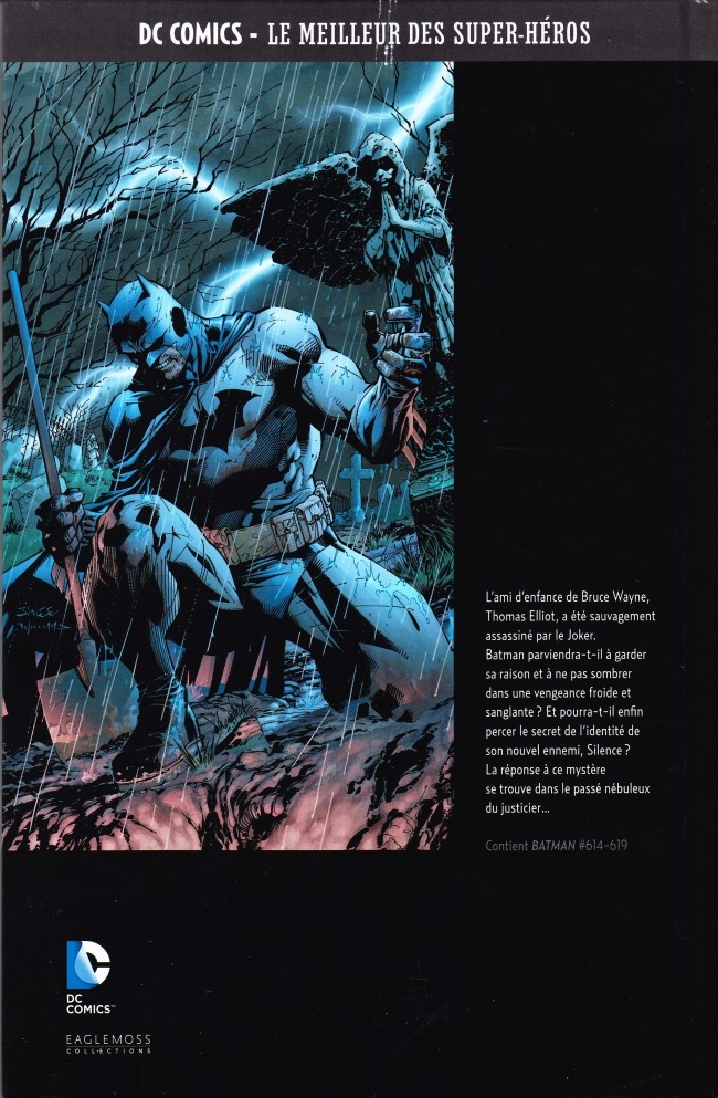 Verso de l'album DC Comics - Le Meilleur des Super-Héros Volume 2 Batman - Silence - 2e partie