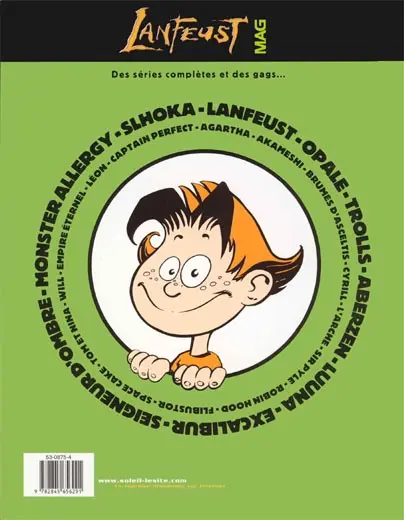 Verso de l'album Lanfeust mag L'album 9