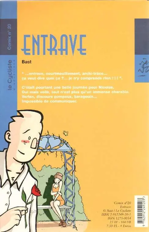 Verso de l'album Entrave