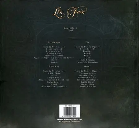 Verso de l'album Les Fées Tome 1