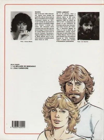 Verso de l'album Les Aventures de Gilles Roux et Marie Meuse Tome 2 L'eau carnivore
