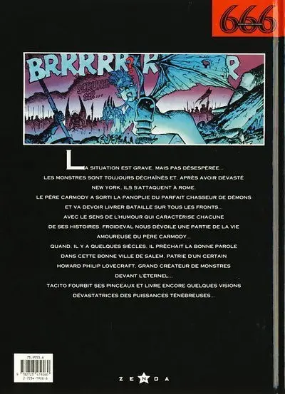 Verso de l'album 666 Tome 3 Demonio fortissimo