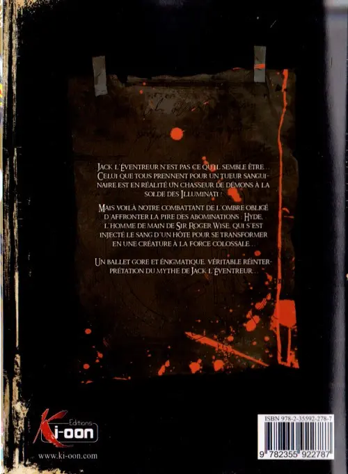 Verso de l'album Hell Blade 3