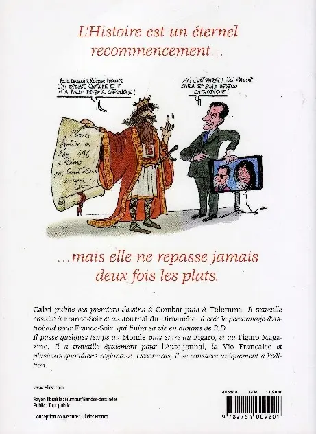 Verso de l'album L'Histoire de France De Clovis à Nicolas Ier