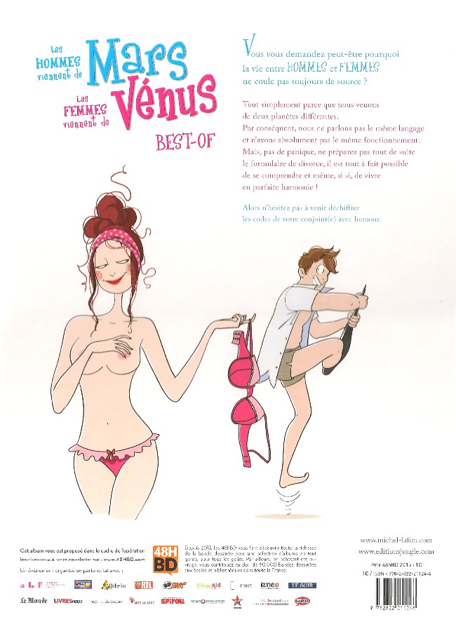 Verso de l'album Les Hommes viennent de Mars, les femmes viennent de Vénus Best Of