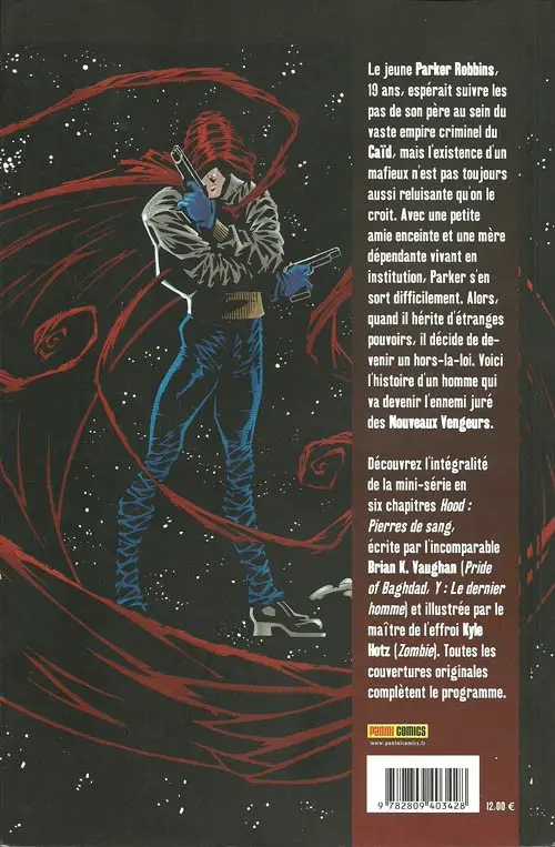 Verso de l'album Hood Tome 1 Pierres de sang