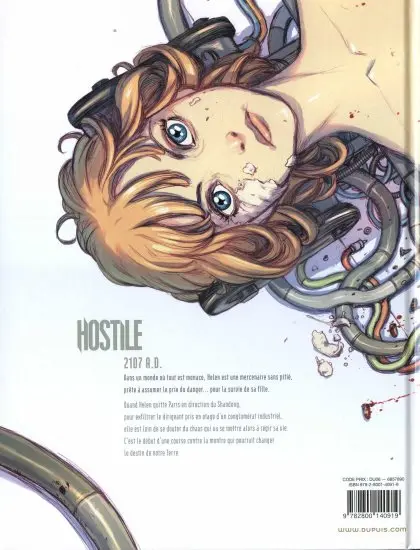 Verso de l'album Hostile Tome 1 Impact