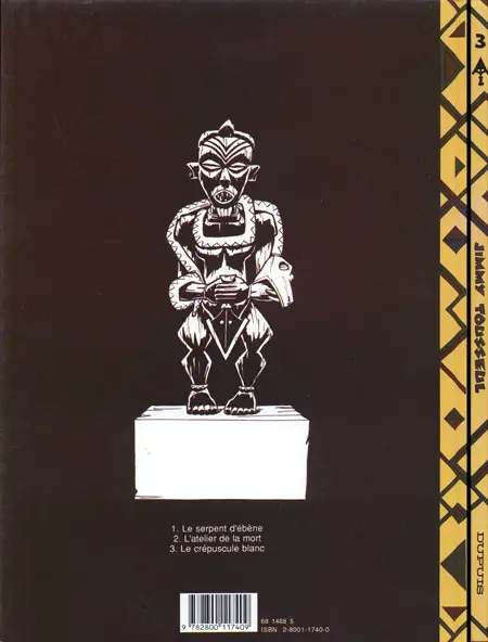 Verso de l'album Les aventures de Jimmy Tousseul Tome 3 Le crépuscule blanc