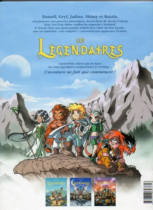 Verso de l'album Les Légendaires Tome 3 Frères Ennemis