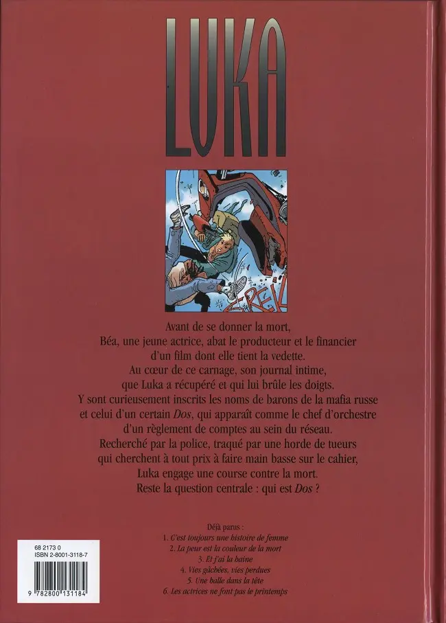 Verso de l'album Luka Tome 6 Les actrices ne font pas le printemps