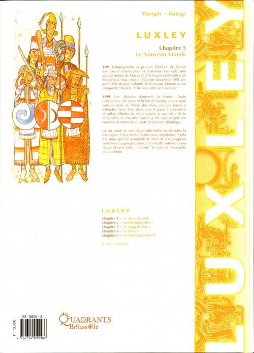 Verso de l'album Luxley Tome 5 Le nouveau monde