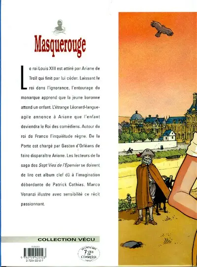 Verso de l'album Masquerouge - Épisode 3 - Marco Venanzi Tome 8 Les mauvais sentiments