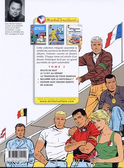 Verso de l'album Michel Vaillant L'Intégrale 2