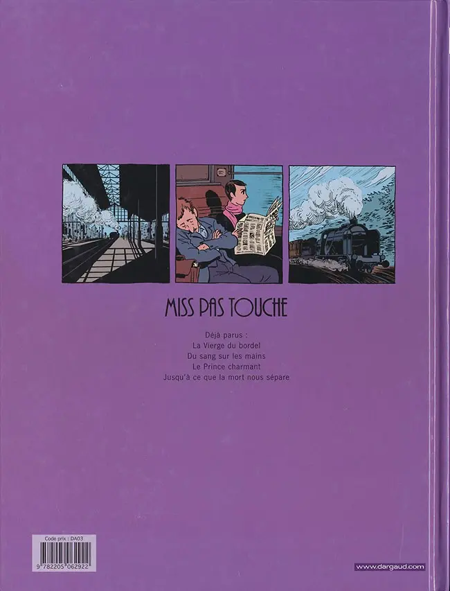 Verso de l'album Miss pas touche Tome 4 Jusqu'à ce que la mort nous sépare