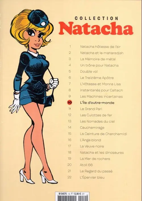 Verso de l'album Natacha - La Collection Tome 10 L'Île d'outre-monde