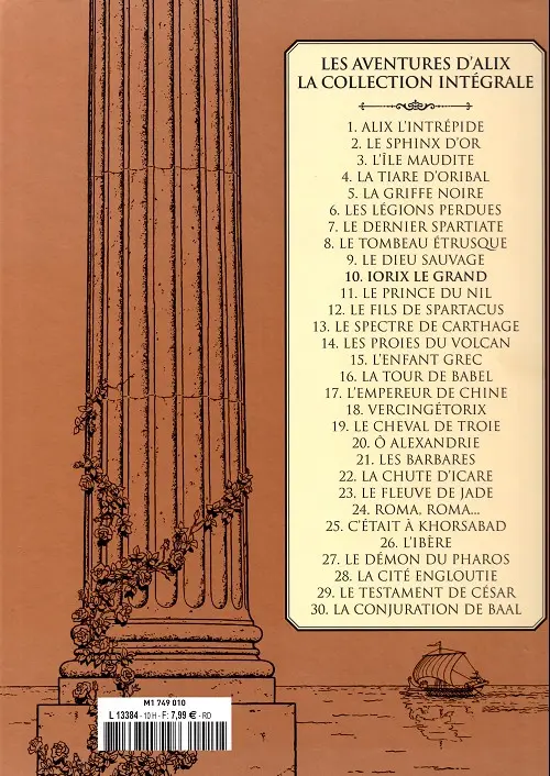 Verso de l'album Alix La collection Tome 10 Iorix le grand
