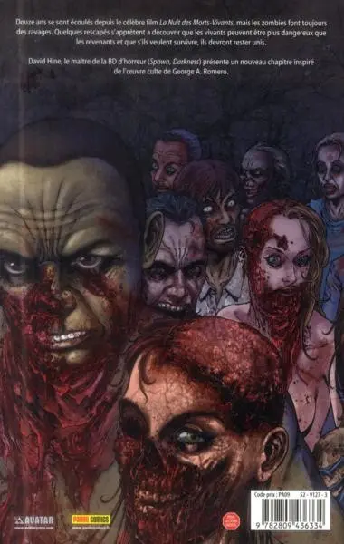 Verso de l'album La Nuit des morts-vivants : Après l'apocalypse Tome 2
