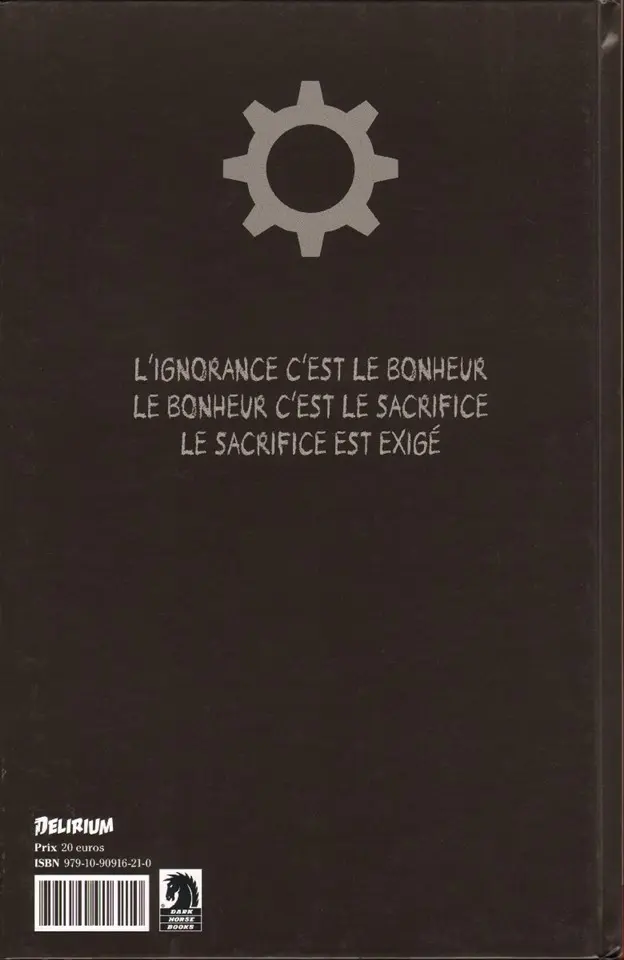 Verso de l'album Oink le Boucher du Paradis