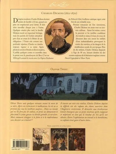 Verso de l'album Oliver Twist Volume 3