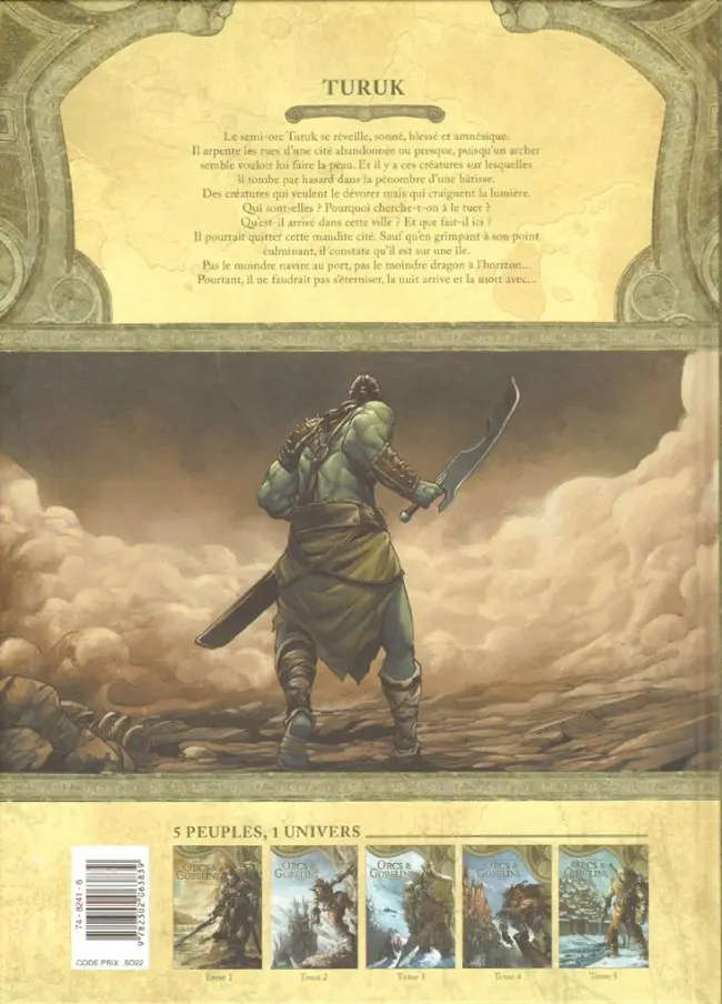 Verso de l'album Orcs & Gobelins Tome 1 Turuk