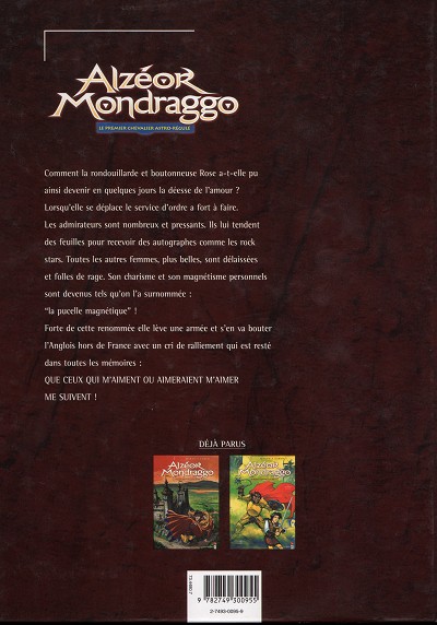 Verso de l'album Alzéor Mondraggo Tome 3 La clé de l'amour