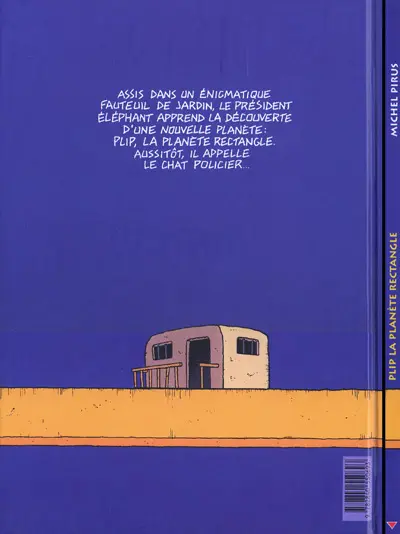 Verso de l'album Plip, la planète rectangle